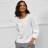 Nomads Cotton Lace Top - White