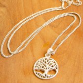 Fair Trade Silver Coloured Tree of Life Necklace