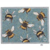 Bee Charity Doormat - Blue - 65 x 85cm