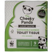 The Cheeky Panda Luxury Quilted Bamboo Toilet Tissue - 9 Rolls