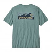 Patagonia Men's Boardshort Logo Pocket Responsibili-Tee - Blue Sage