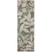Eco-Washable Green Eden Leaves Runner - 75 x 220cm