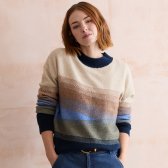 Lily & Me Artist Colour Block Knit Jumper - Oatmeal