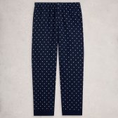 White Stuff Purley Dobby Organic PJ Bottoms - Navy