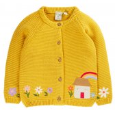 Frugi Colby Bumblebee Cardigan - Yellow