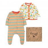 Frugi Scrumptious Babygrow & Jacket Gift Set