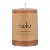 Rustic Soy Blend Mini Pillar Candle - Rust
