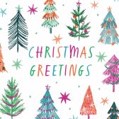 Transform Trade Colourful Trees Charity Christmas Cards - Pack of 10