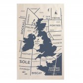 LIGA Organic Cotton Tea Towel - Shipping Forecast
