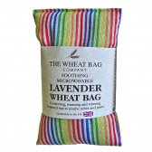 Handmade Cotton Lavender Filled Wheat Bag - Rainbow Stripe