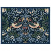 Outdoor Morris & Co. Navy Strawberry Thief Doormat - 60x80