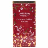 Farmhouse Biscuits Triangle Tin - Christmas Pudding - 200g