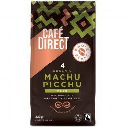 Cafédirect Fairtrade Organic Machu Picchu Coffee Beans - 227g
