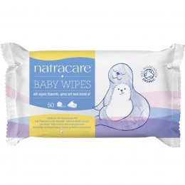 Natracare Organic Cotton Baby Wipes - Pack of 50