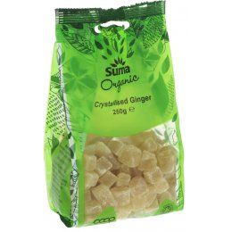 Suma Prepacks Organic Crystallised Ginger - 250g