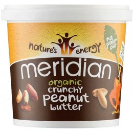 Meridian Organic No Salt Crunchy Peanut Butter 1kg