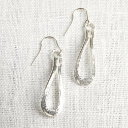 LA Jewellery Recycled Silver Wave Earrings