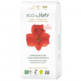 Eco by Naty Individually Wrapped Panty Liners - Large - Pack of 28