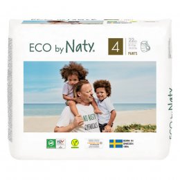 Eco by Naty Disposable Pull Up Pants - Maxi - Size 4 - Pack of 22