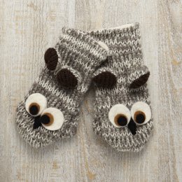 Kids Owl Mittens