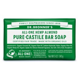 Dr Bronner Organic Almond Soap Bar - 140g