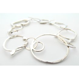 LA Jewellery Recycled Bohemian Silver Bracelet