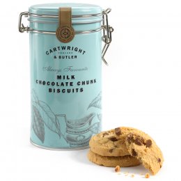 Cartwright & Butler Chocolate Chunk Biscuits in Tin - 200g