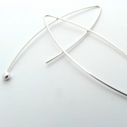 La Jewellery Recycled Simplicity Silver Earrings