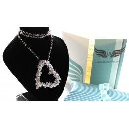 LA Jewellery Fair Trade Large Pebble Heart Necklace