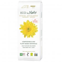 Eco by Naty Pads with Wings - Super - Pack of 12