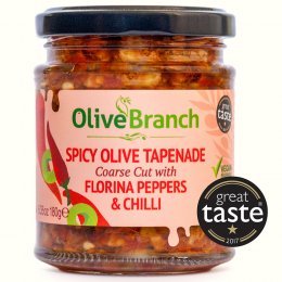Olive Branch Chunky Tapenade - Green Olives With Florina Peppers & Chilli - 180g
