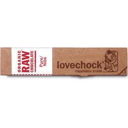 Lovechock Raw Organic Pure Nibs Chocolate 40g
