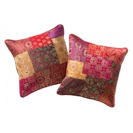 Brocade Patchwork Cushion Cover - 40 x 40cm