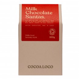 Cocoa Loco Milk Chocolate Santas - 100g
