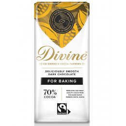 Divine Dark Chocolate Bar For Baking - 150g