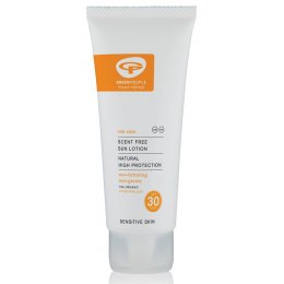 Green People Travel Size Scent Free Sun Lotion - SPF30 - 100ml
