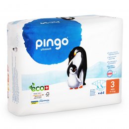Pingo Ecological Disposable Nappies - Midi - Size 3 - Pack of 44