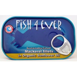 Fish 4 Ever Mackerel Fillet In Sunflower Oil - 125g