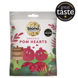 Biona Organic Pomegranate Heart Sweets - 75g