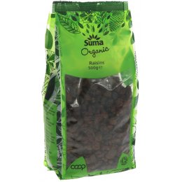 Suma Prepacks Organic Raisins - 500g