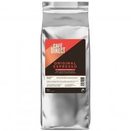 Cafédirect Fairtrade Original Espresso Coffee Beans - 1kg