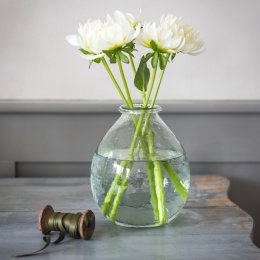 Recycled Large Glass Vase