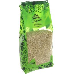 Suma Prepacks Organic Brown Short Grain Rice - 750g