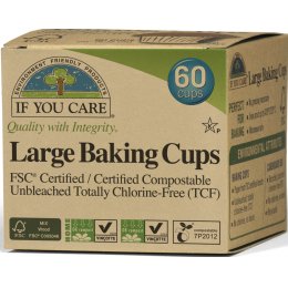 If You Care Compostable Unbleached Baking Cups - Large