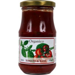 Organico Tomato & Basil Pasta Sauce - 340g