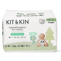 Kit & Kin Disposable Nappies - Midi Size 2 - Pack of 38