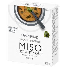Clearspring Organic Miso Instant Soup with Sea Vegetables - 4 servings