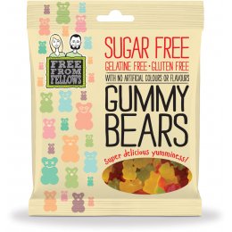 Free From Fellows Vegan Sugar Free Gummy Bear Sweets - 100g