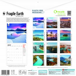 WWF Fragile Earth 2026 Wall Calendar
