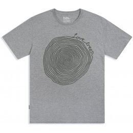 Silverstick Mens Love Trees T-Shirt - Ash Marl
